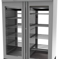 Omcan Stagionello®+ Maturmeat® Combo 100+100 KG Cabinet with Climatouch®, Fumotic® – Total View 45376