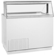 Global Refrigeration Straight Front Standard 4 Can Ice Cream Dipping Cabinet - KDC27