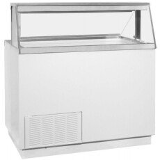 Global Refrigeration USA Straight Front Standard 16 Can Ice Cream Dipping Cabinet - KDC87