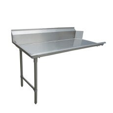 Omcan 48-inch Stainless Steel Clean Dish Table – Left Side 28476