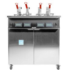 Resfab Double Vat Electric Floor Deep Fryer with Autolift MB-502ATN