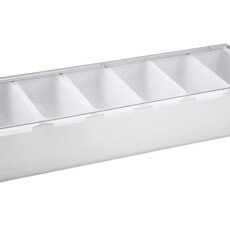 Winco Condiment Holder with Stainless Steel Base CDP-6