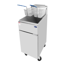 50 LB Capacity Deep Fryer NG or LP Gas Commercial Heavy Duty Atosa ATFS-50