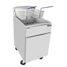 75 LB Capacity Deep Fryer NG or LP Gas Commercial Heavy Atosa ATFS-75