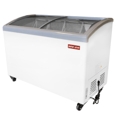 New Clearance 49″ Curved Glass Ice Cream Freezer New Air NIF-49-CG-CL