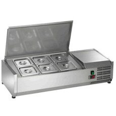 40" 6 Pan Countertop Prep Table Cooler Arctic Air ACP40