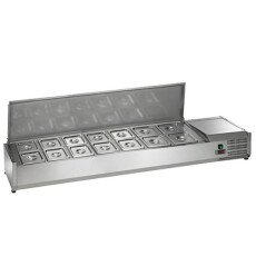 63" 14 Pan Countertop Prep Table Cooler Arctic Air ACP63