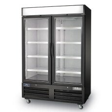 New 2 Door Glass Reach In Display Freezer Arctic Air AFGDM49