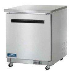 New 27 CuFt 1 Door Solid SS Undercounter Refrigerator Cooler Arctic Air AUC27R