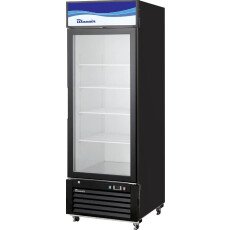 27" Glass Door Merchandiser Refrigerator Blue Air 23 CuFt BKGM23B-HC