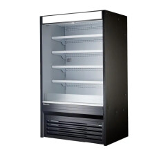 72" Open Air Grab N Go Solid Side Display Case Blue Air BOD-72S