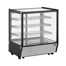 28″ Countertop Square Glass Refrigerated Display with 5 cu.ft. (145 Liters) Capacity – 110-120V, 350W Omcan 47962