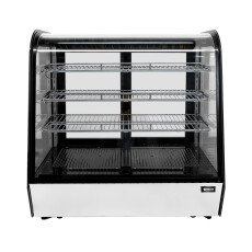 35″ Countertop Curve Glass Refrigerated Display with 6.5 cu.ft. (186 Liters) Capacity – 110-120V, 350W Omcan 47966