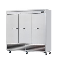 3 Solid Door Bottom Mount Reach-In Freezer Blue Air BSF72-HC