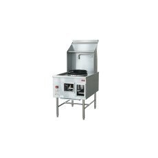 Single Chamber Wok Range 16″ Ring, Backsplash, Faucet, 125,000 BTU – Natural Gas 48412