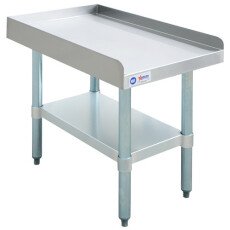 30″ x 18″ Stainless Steel Equipment Stand with Galvanized Undershelf and Legs 22056