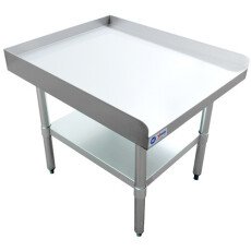 30″ x 24″ Stainless Steel Equipment Stand with Stainless Steel Undershelf and Legs 47694