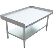 30″ x 48″ Stainless Steel Equipment Stand with Stainless Steel Undershelf and Legs 47697