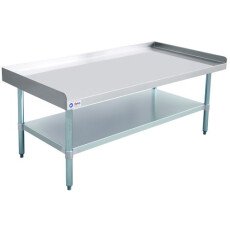 30″ x 60″ Stainless Steel Equipment Stand with Stainless Steel Undershelf and Legs 47698