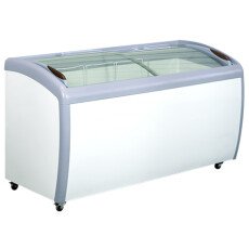 60″ Curved Glass Top Novelty Ice Cream Freezer FCCG-60-V