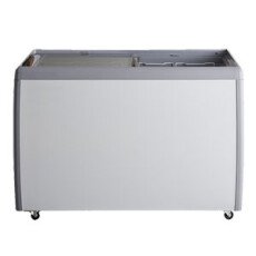 50″ Flat Glass Top Novelty Ice Cream Freezer FCFG-50-V