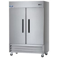 New Clearance 49 CuFt 2 Door Solid SS Reach-In Refrigerator Cooler Arctic Air AR49