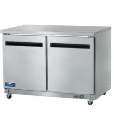 New Clearance 48" 2 Door Solid SS Undercounter Freezer Arctic Air AUC48F