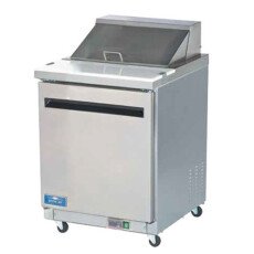 Clearance Arctic Air 28" 1 Door Solid SS Sandwich Salad Prep Table Cooler AST28R