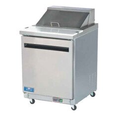 New Clearance 28" 1 Door Solid SS Mega Top Sandwich Salad Prep Table Cooler Arctic Air AMT28R