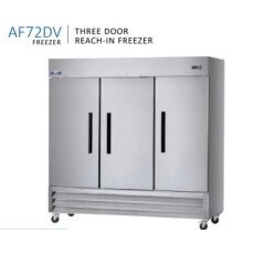 New Clearance 72 CuFt 3 Door Solid SS Reach In Freezer Arctic Air AF72DV