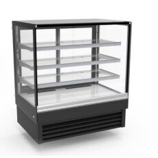 New 36" Square Glass Refrigerated Display Case (Black) Arctic Air ARDC36B
