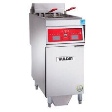 Commercial 50lb ER Series Freestanding Electric Deep Fryer 208V 3 Phase Power 1ER50CF