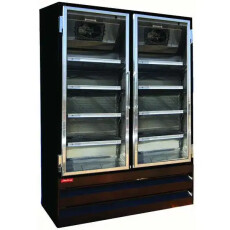 Howard McCray Freezer Frozen Foods Merchandiser Two Door Freezer 42 Cu. Ft. Capacity GF42BM-B-FF