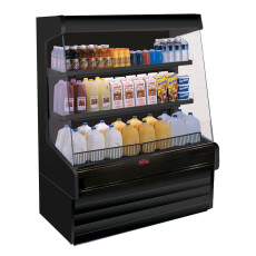 51'' W Howard McCray Vertical Dairy Open Merchandiser in Black, Self-Contained, 2 Shelves, w/ LED Lighting SC-OD30E-4L-B-LED
