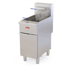 40 lbs. Capacity Natural Gas Open Pot Floor Model Fryer - 100,000 BTU 48555