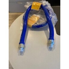 36" x 3/4" Stainless Steel Moveable Foodservice Gas Hose Connector FEDGH36-CL
