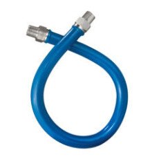 36" x 3/4" Stainless Steel Moveable Foodservice Gas Connector 1675BP36-V