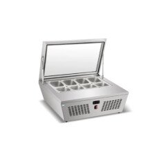 32" Countertop Gelato Display Case Cold Zone With 67 L Capacity CZ-DW-67