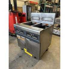 Frymaster High Efficiency 2 x 50 Lb NG Fryer with Filtration FPPH255-CL