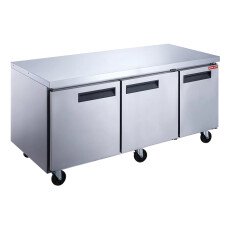72" Stainless Steel Undercounter Freezer New Air NUF-072-SS