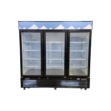 Restored Like New EFI C3-82GDVC Upright Merchandiser Cooler - 3 Glass Door - 82 Inch