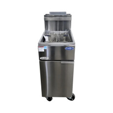 Restored Like New Atosa ATFS-40ES 40lb Deep Fryer - Nat Gas- Never Used