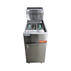 Restored Like New Brika BFR-40-NG 40lb Deep Fryer - Natural Gas
