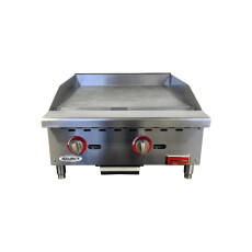 Restored Like New Omcan CE-CN-G24-M Countertop Natural Gas Griddle - 24 Inch