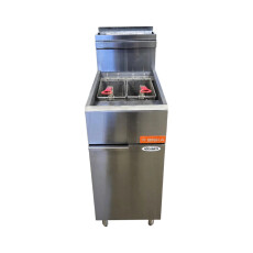 Restored Like New Brika BFR-40-NG 40lb Deep Fryer - Natural Gas