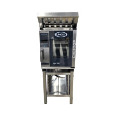 Restored Like New Unox XACC-0513-EPLM.3 / XACHC-HC13 Combi Oven with Ventless Hood and Stand