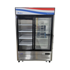 Restored Like New Atosa MCF8709GR 2 Sliding Glass Door Merchandiser - 54 Inch