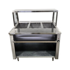 Restored Like New Emerald STM44PSE Electric Single Tank Steam Table - 44 Inch