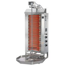 50 kg Electric Doner Kebab Machine – Vertical Broiler with 3 Burners 208V POTIS E3-S Omcan 49064
