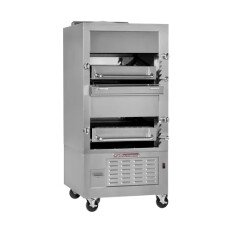 Free Standing Infrared Natural Gas Double Broiler With Enclosed Base Standalone 208,000 BTU Southbend  270-V